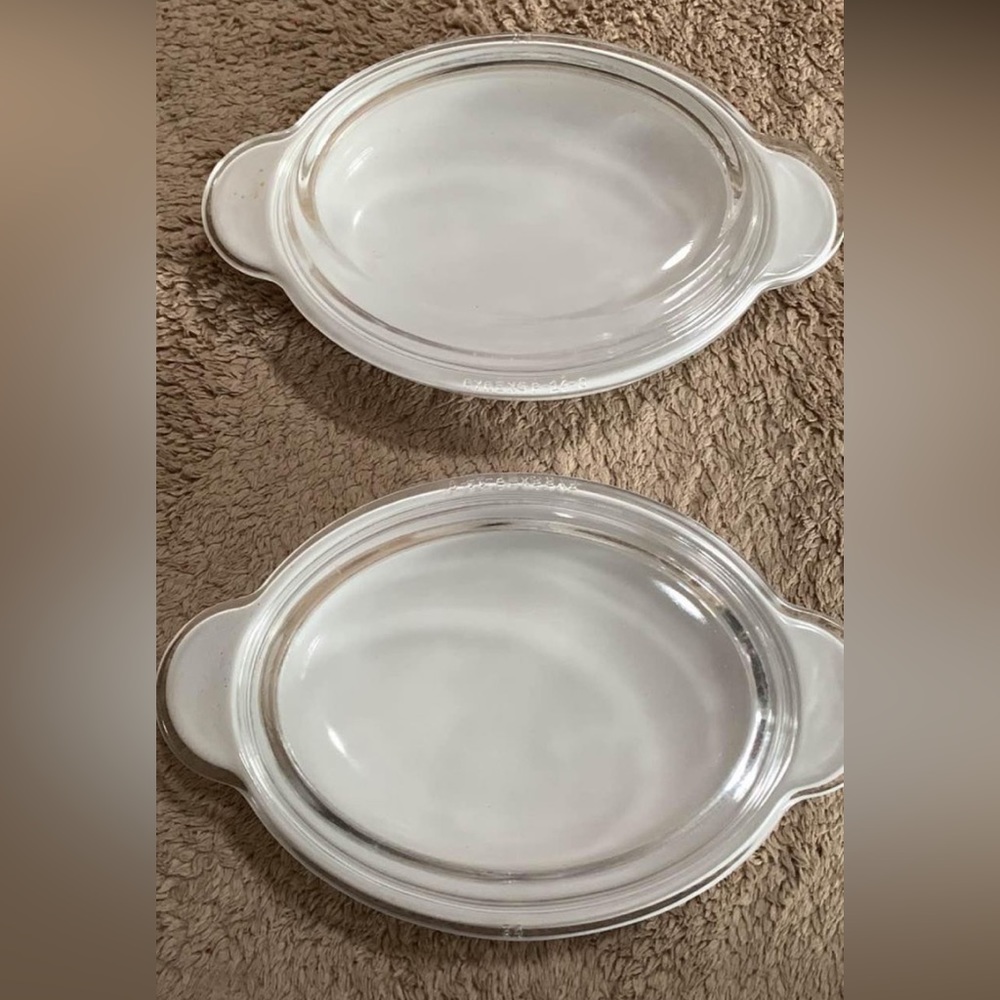 2 Vintage Corningware Ovenware Dishes With Lids